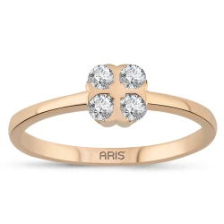 Diamant Kleeblatt-Ring