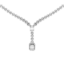Diamant Baguette Fantasie Collier