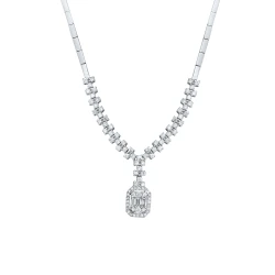 Diamant Baguette Halskette