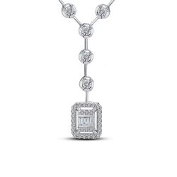Diamant Baguette Collier