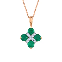 Diamant Smaragd Halskette