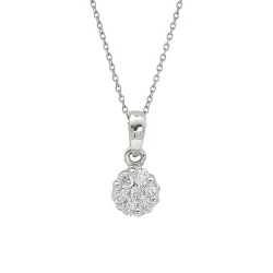 Diamant Solitärring Effect Kette