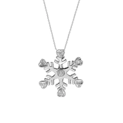 Diamant Schneeflocke Kette