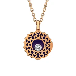 Diamant Taç Çakrası (Sahashrara) Symbol Halskette