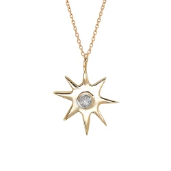 Diamant mit Kayra-Symbol Kette Adinkra