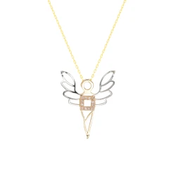 Diamant Wohlstandsengel Ariel Kette