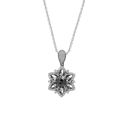 Schwarz-Weiß Diamantkette