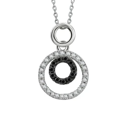 Schwarz-Weiß Diamant Kette
