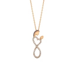 Diamant Mutter-Kind Unendlichkeit Kette