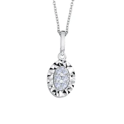 Diamant Effekt Halskette
