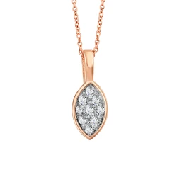 Diamant Gold Halskette