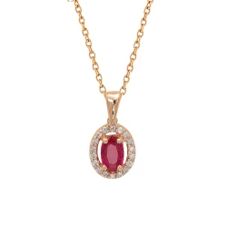 Rubin Diamant Kette
