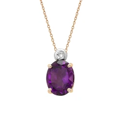 Diamant Amethyst Kette