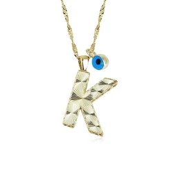 Goldkette mit Buchstabe K