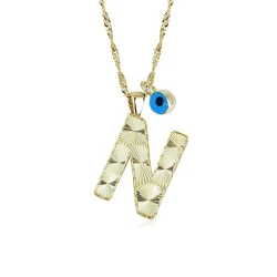 Goldkette mit Buchstabe N