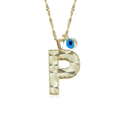 Goldkette mit Buchstabe P