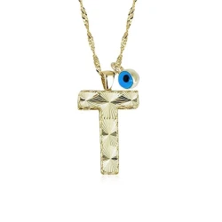 Goldkette mit Buchstabe T