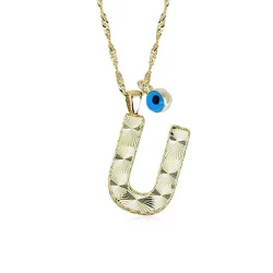 Goldkette mit Buchstabe U