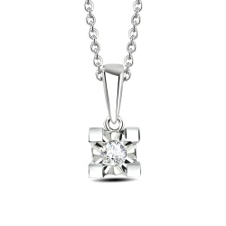 Diamant Solitärring Miracle Kette (0,25 Karat)