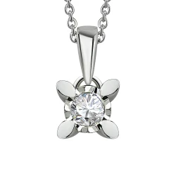 Diamant Miracle Solitärring Halskette