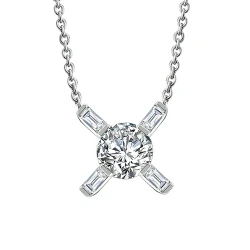 0,30 Karat HRD Zertifizierte Diamant Solitär Halskette