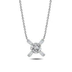 Diamant Miracle Solitärring Halskette