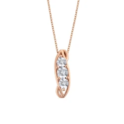 0,50 Karat Spiral-Diamantkette (optische Wirkung)