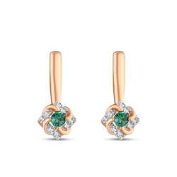 Diamant Smaragd Ohrringe