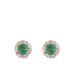 Diamant Smaragd Ohrringe