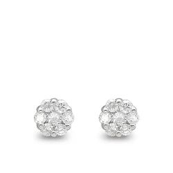 Diamant Solitärring Effekt Ohrring (1,00 Karat)