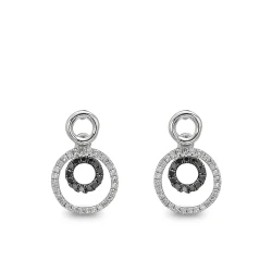 Schwarze Diamant Creolen