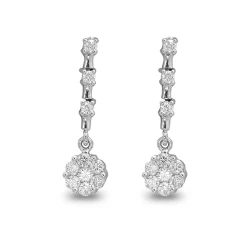 0,44 Karat Diamant Tropfen Ohrring