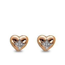Diamant Herz Ohrringe