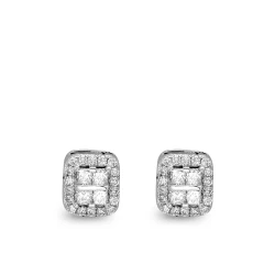 Diamant Fantasie Prinzess-Schliff Ohrringe