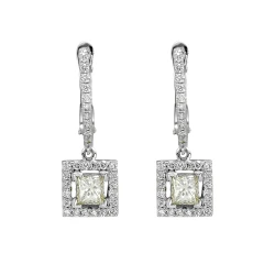 Diamant Fantasie Prinzess-Ohrringe