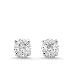 Marquise Diamant Effect-Ohrringe