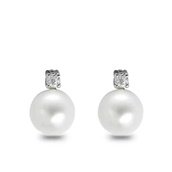 Diamant Perlen Ohrringe Chimay
