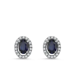Diamant Saphir Ohrringe