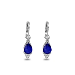 Diamant Tropfen Saphir Ohrring Zwolle
