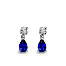 Tropfen Saphir Diamant Ohrring Amersfoort