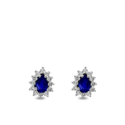 Diamant Tropfen Saphir Ohrring Amstelveen