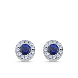 Diamant Saphir Ohrringe