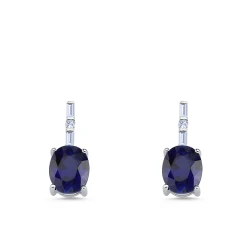 Diamant Saphir Ohrringe Pesaro