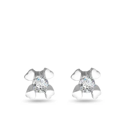 0,40 Karat Diamant Solitär Ohrringe