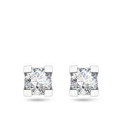 0,60 Karat Diamant D-VS2 Solitär Ohrringe GIA Zertifikat