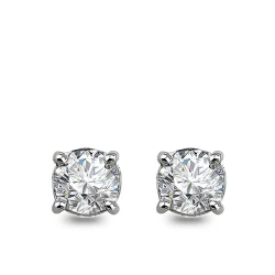 0,25 Karat Diamant Solitär Gold Ohrringe
