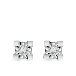 Diamant Solitär Miracle Ohrringe