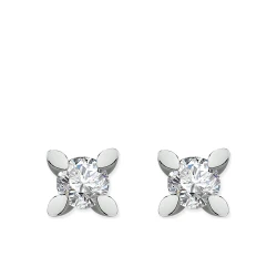 0,10 Karat Diamant Solitär Ohrringe