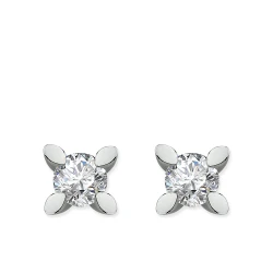 0,40 Karat Diamant Solitär Ohrringe