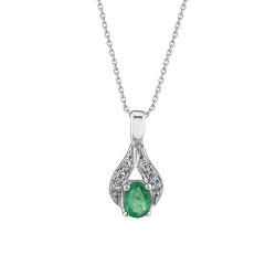 Diamant Smaragd Tulpenkette